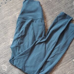 Beyond Yoga Teal Leggings with Side Pocket